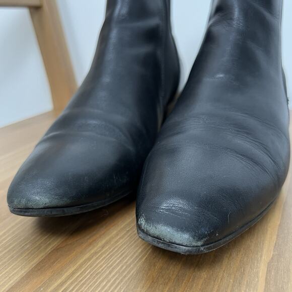 AQUATALIA WOMEN'S FALCO BLACK LEATHER CHELSEA ANKLE BOOTIES - SIZE 8.5 - Picture 3 of 10